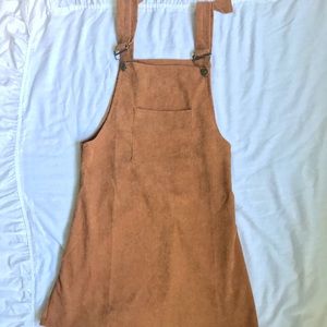 Cute corduroy overall dress